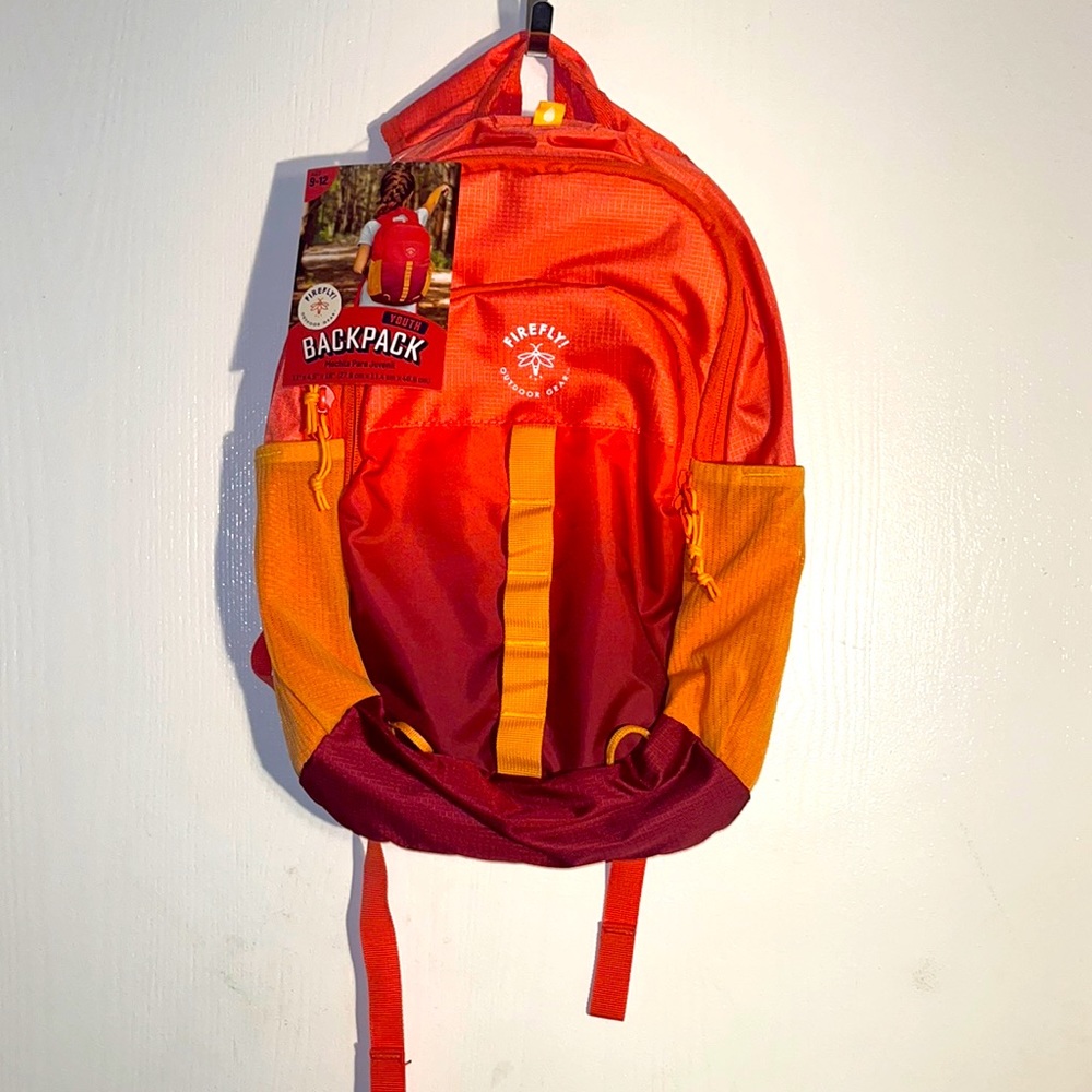 Firefly! Outdoor Gear Unisex Youth Outdoor Camping 13 Liter Backpack Red Orange